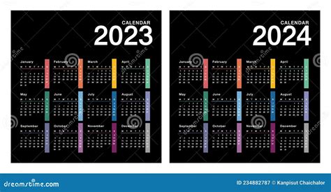 Plantilla De Diseño De Vectores Horizontales Para El Año 2023 Y El Año