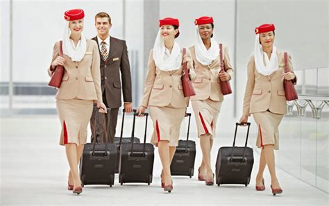 Flight attendant students for emirates pose in the image and uniform classroom at the emirates aviation college in dubai. Emirates Cabin Crew Jobs - iFly Global