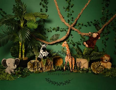 Jungle Safari Theme Digital Backdrop Download Only Etsy