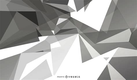 Grey Geometric Polygonal Background Vector Download