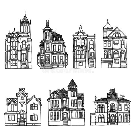Victorian House Drawing Stock Illustration Illustration Of Exterior