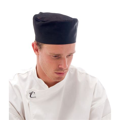 Dnc Chefs Hat Cool Breeze Flat Top Hat With Air Flow Mesh Upper