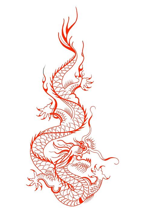 Image Of Red Dragon Print With Images Red Dragon Tattoo