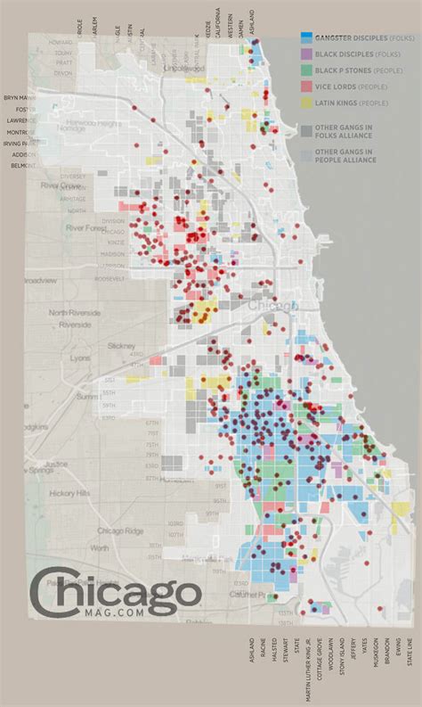 South Side Chicago Gangs Map