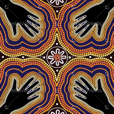 Aboriginal Art Vector Painting Download Graphics And Vectors