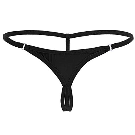 Buy Iiniim Womens Stretchy Low Rise Micro Mini G String T Back Thongs Bikini Tanga Lingerie
