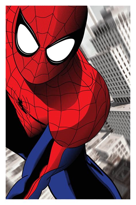 Spiderman Original Poster Inspired By Marvel Comics Superhero Prints