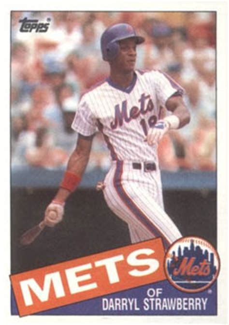 Strawberry, darryl is a former major league baseball player. 1985 Topps Darryl Strawberry #570 Baseball Card Value Price Guide