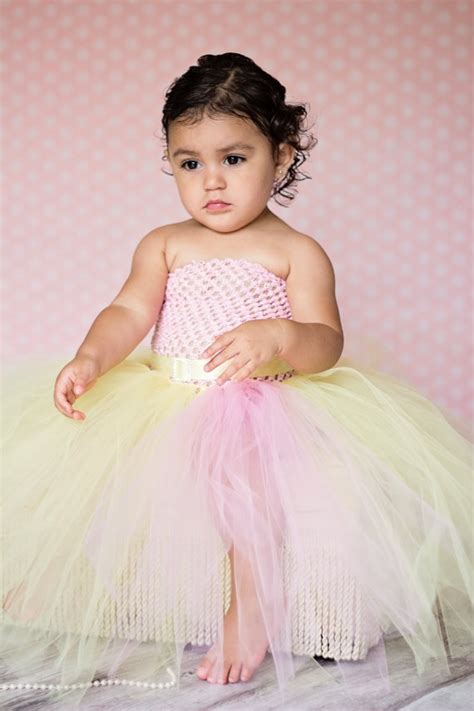 Cute Baby Crochet Tutu Dresses Baby Fluffy Tulle Party Tutus Ball Gown