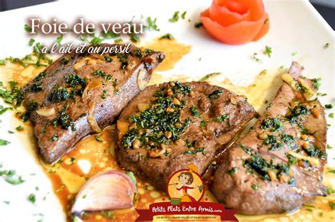 Foie de veau à l ail et au persil
