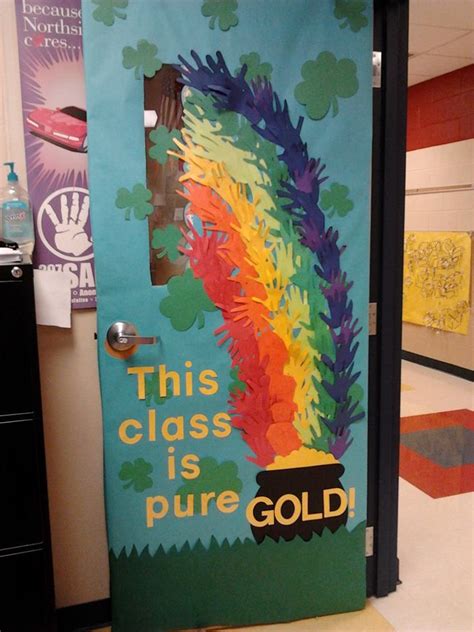 March Classroom Rainbow Door Teacher Doors Door Decorations