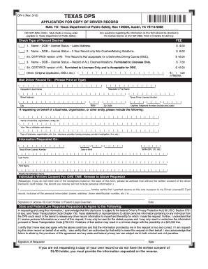 Compare texas health insurance plans with free quotes from ehealth! 2012-2020 Form TX DPS DR-1 Fill Online, Printable, Fillable, Blank - PDFfiller