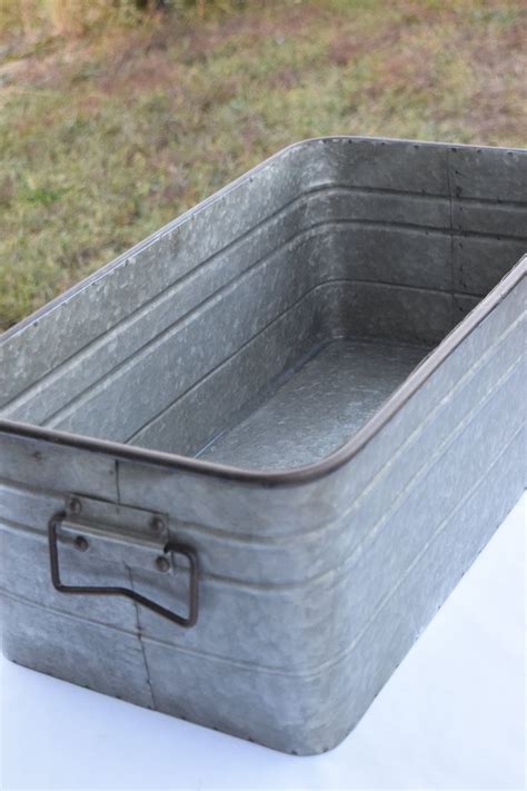 Is a professional indoor and outdoor. Rectangular Galvanized Tub | Galvanized tub, Galvanized ...