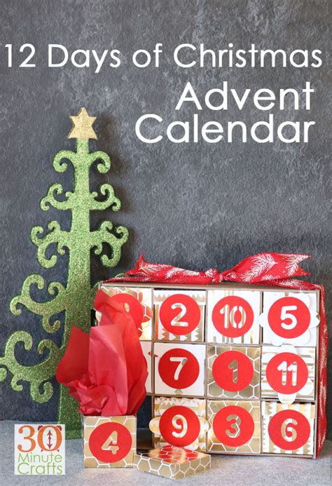 12 Days Of Christmas Advent Calendar With The Cricut Maker 30 Minute