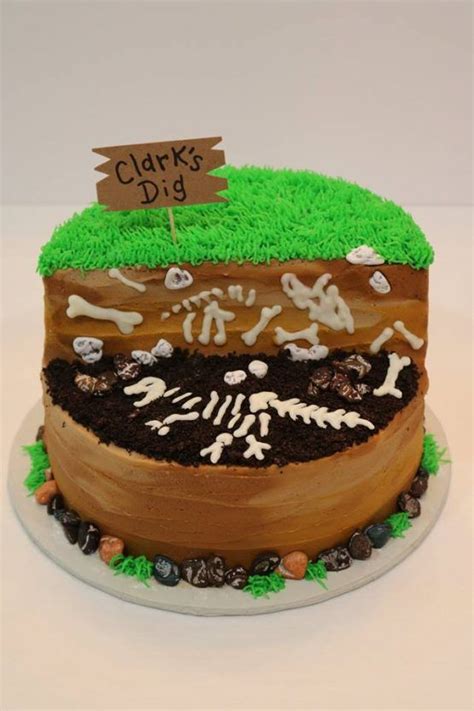 Birthday cakes asda amazingbirthdaycakes cf. Dinosaur Bones Dig Site Birthday Cake | Dinosaur birthday ...