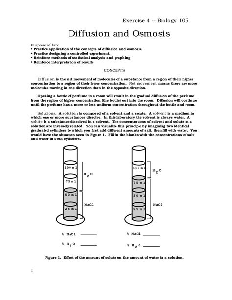 42 Diffusion And Osmosis Worksheet Answers Biology Worksheet Was Here