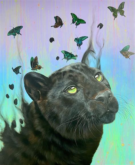 Louise Mcnaught Transformation Framed Panther Print No Naked Walls