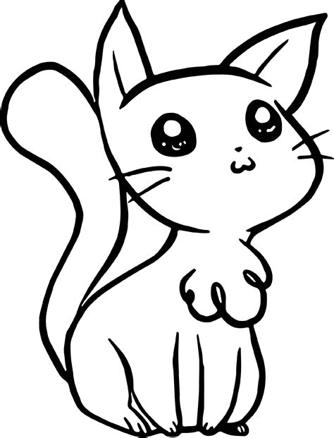 Download 311+ Coloring Pages Printable Cute Cat PNG PDF File