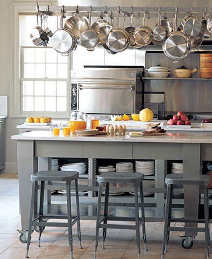 Martha Stewart Vs Sally Wheat Kitchen Open Shelving Pot Rack Stools