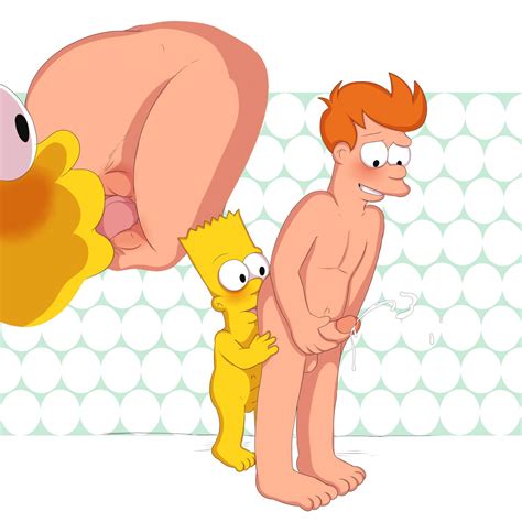 Post 1419720 Bart Simpson Futurama Launny Philip J Fry The Simpsons Crossover