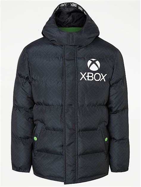 Xbox Black Trim Shower Resistant Coat Kids George At Asda