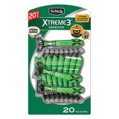 Schick Xtreme 3 Disposable Razors (20 ct.) - Sam's Club