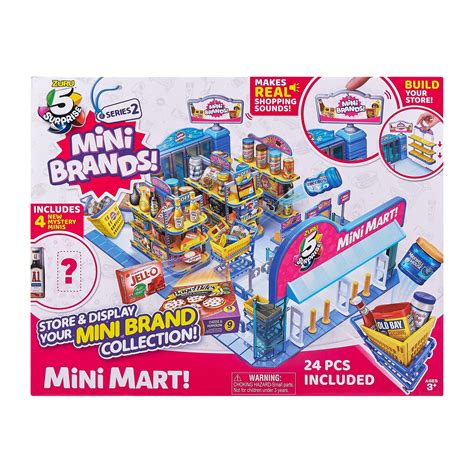 5 Surprise Mini Brands Series 2 Electronic Mini Mart With 4 Mystery