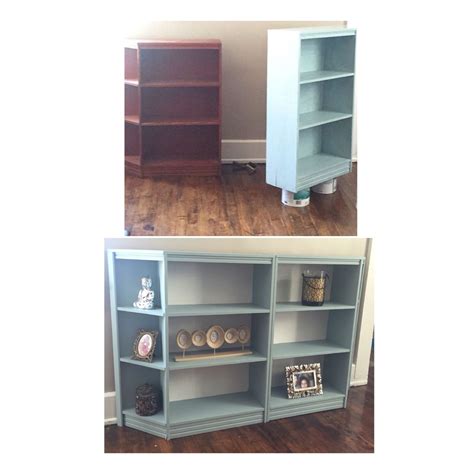 Painted Bookshelf Blue And White Sherwin Williams And Porter Paints Teal