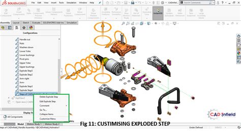 Exploded View In Solidworks Cad Infield