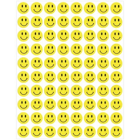 Small Smiley Faces Stickers