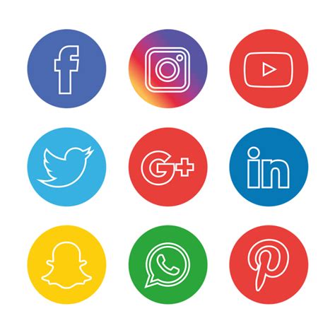 Social Media Icons Set Social Media Clipart Social Icons Icons