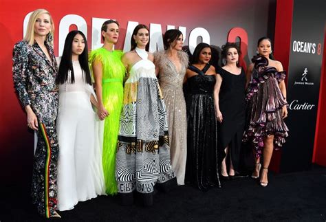 What The Oceans 8 Cast Wore To The Premiere Ruffles Abstract And