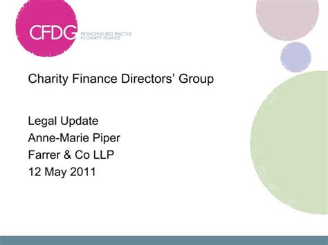 Charity Finance Legal Update Ppt