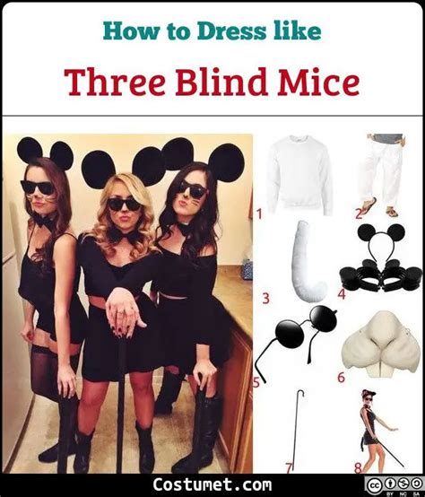 Three Blind Mice Costume For Cosplay And Halloween