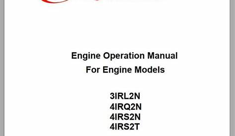 Ingersoll Rand Generator 4IRS2N Operation and Maintenance Manual 2012