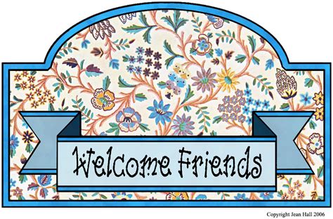 Artbyjean Vintage Indian Print Make A Welcome Friends Sign For