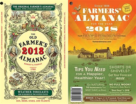 Theres A Difference Between The Old And New Farmers Almanac