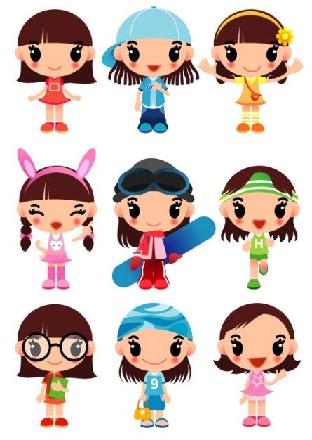 Cute Cartoon Girl Cartoon Girls Clipart Best Clipart Best