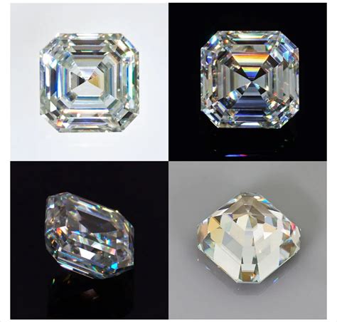 Gigajewe Excellent Asscher Cut Gemstone Synthetic Moissanite Loose Gh Color 5 3ct 9 5mm For