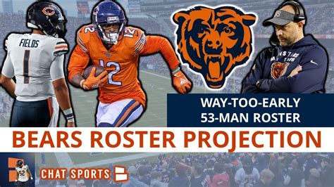 Chicago Bears 53 Man Roster Projection Way Too Early Edition Following