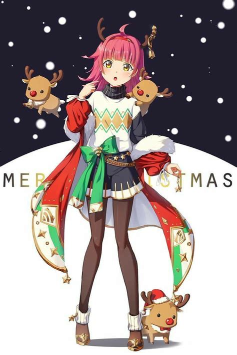 Pin By Wang On Anime Anime Christmas Anime Anime Love