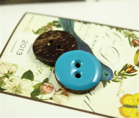 Blue Buttons 10 Pieces Of Light Blue Enamel Buttons With Etsy