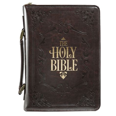 Click on any image for larger view. The Holy Bible in Brown Bible Cover