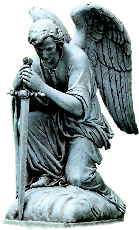 Guardian Angel Josephs Studio Kneeling Male Angel Statue