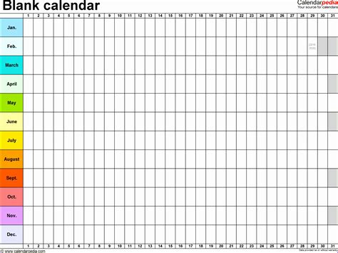 11 Excel Calendar Template Weekly Excel Templates