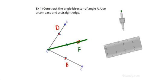 How To Construct An Angle Bisector Geometry