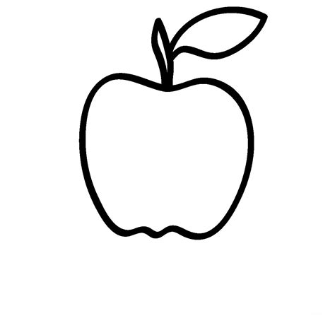 Los árboles y sus frutos. Dibujo De Una Manzana Para Pintar Dibujos Para Colorear | apexwallpapers.com