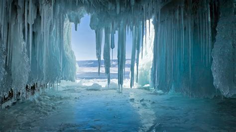 5090305 Cave Winter Earth Ice Wallpaper