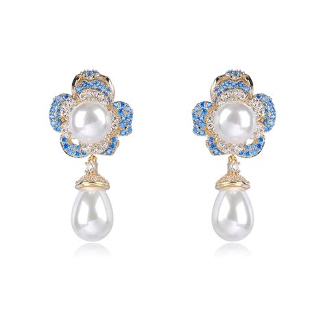 Featured Blue Luxury Dangle Earrings With Full Guarantee