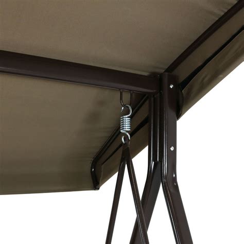Sunnydaze 3 Person Steel Frame Outdoor Adjustable Tilt Canopy Patio